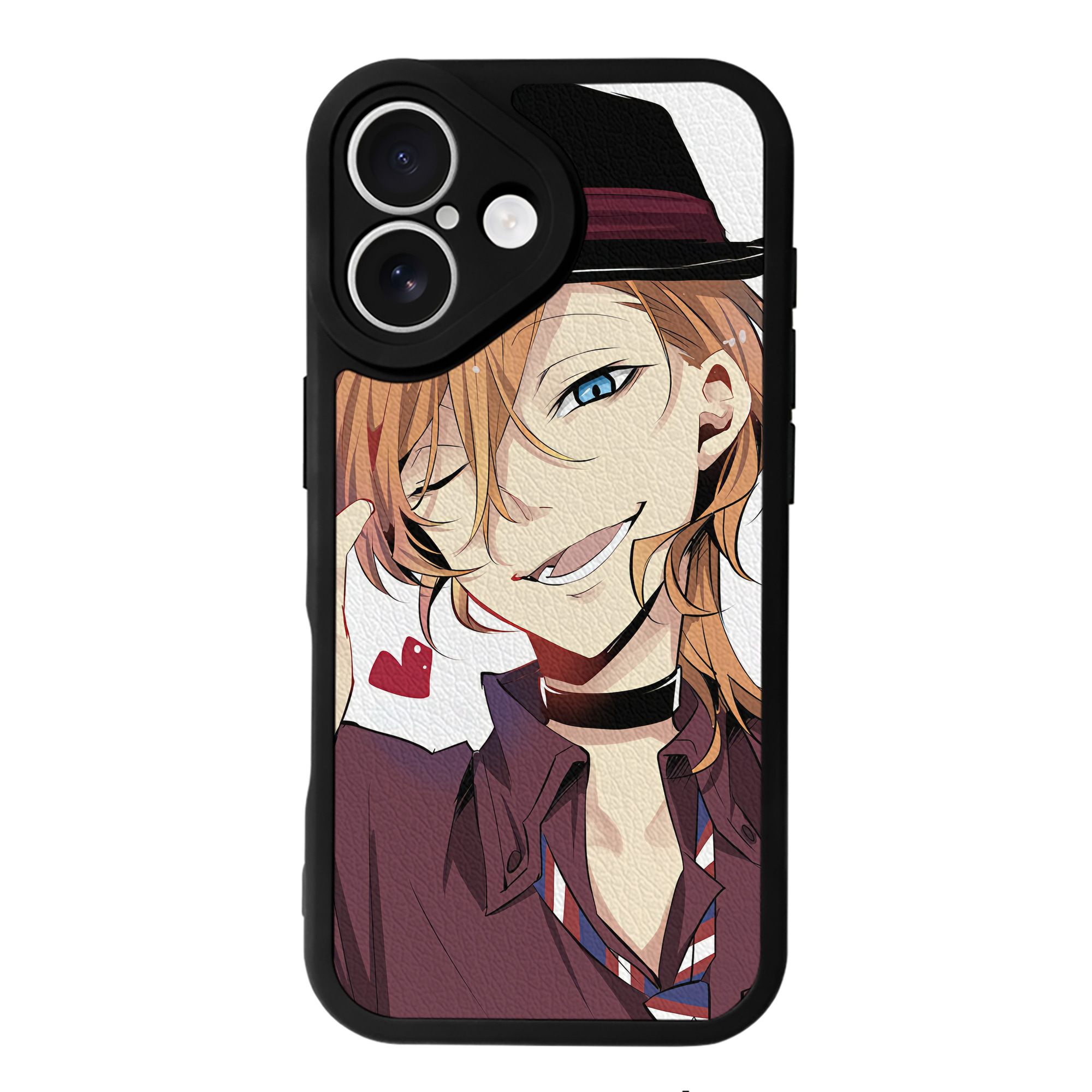 （画像用） 文豪ストレイドッグス Bungo Stray Dogs 【iPhone 16シリーズ対応】シリコンスマホケース（レザー調） 材質：シリコン
